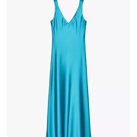Zara Satin Effect Midi Dress - Picture 3 of 3